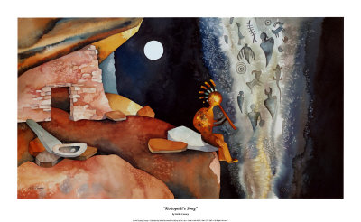 Art using Southwest Native American themes and music