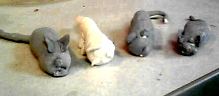 clay mice