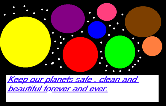 Keep our planets safe, clean and beautiful by Ana Maria