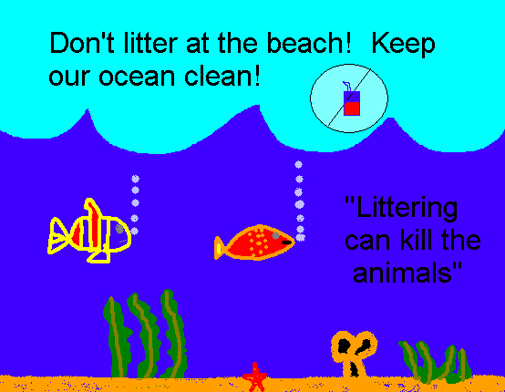 Littering can kill the animals by Sebastian